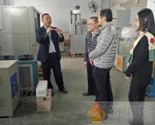 馬來西亞客戶“拜訪”120kw中頻透熱設(shè)備