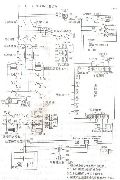 中頻感應(yīng)加熱電源觸發(fā)電路工作原理圖